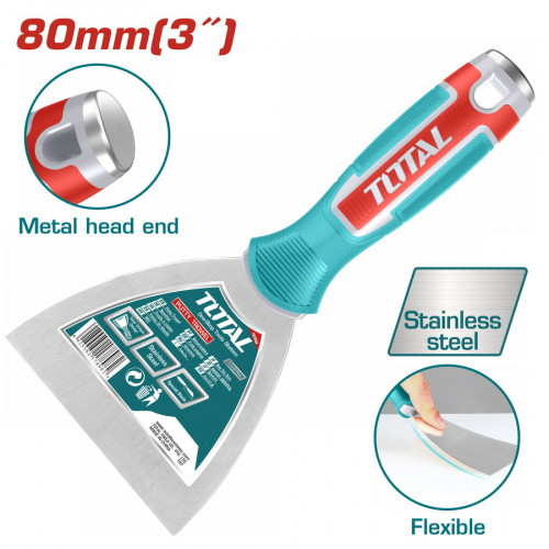 ﺳﻛﻳﻥمعجون قياس 3 انش 80 مم ستانلس ستيل توتال