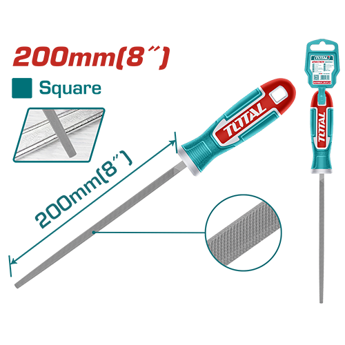 مبرد حديد مربع 200 مم 8 انش توتال