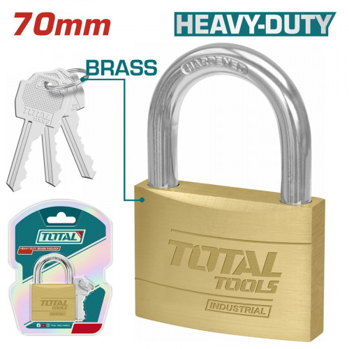 قفل نحاس 70 ﻡ ﻡ توتال قفل نحاس 70 ﻡ ﻡ توتال