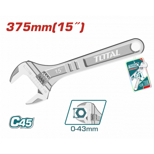 مفتاح اموليت إنكليزي قياس 15 انش 375 ﻛﺭﻭﻡ توتال مفتاح اموليت إنكليزي قياس 15 انش 375 ﻛﺭﻭﻡ توتال