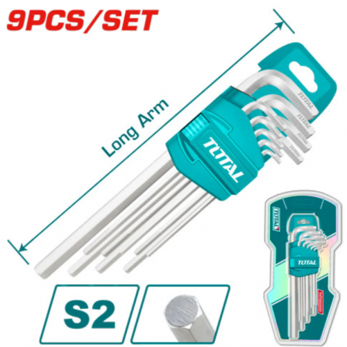 طقم مفاتيح النكي 9PCS/SET مسدس قصير توتال طقم مفاتيح النكي 9PCS/SET مسدس قصير توتال