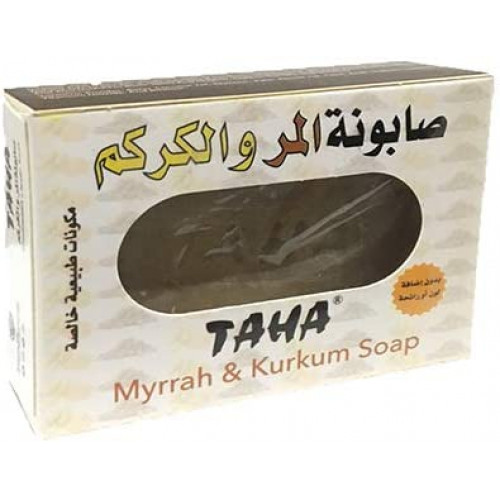 صابونة تاها المر والكركم 125 جرام				 صابونة تاها المر والكركم 125 جرام