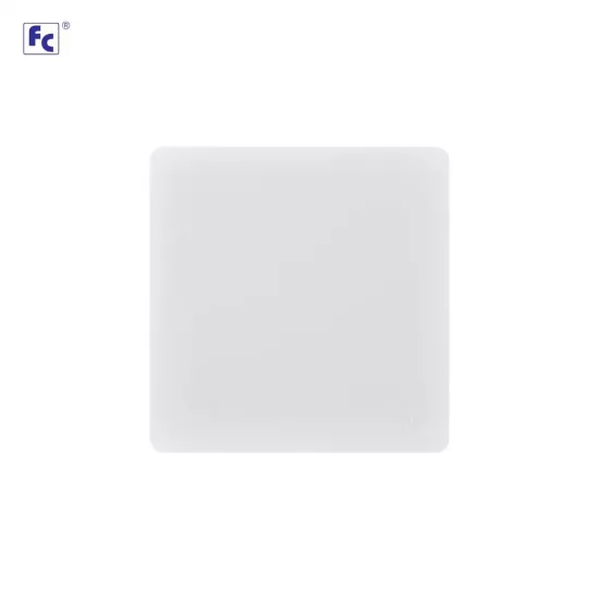 مفتاح مفرد ديكور 3*3 ابيض - اف سي 