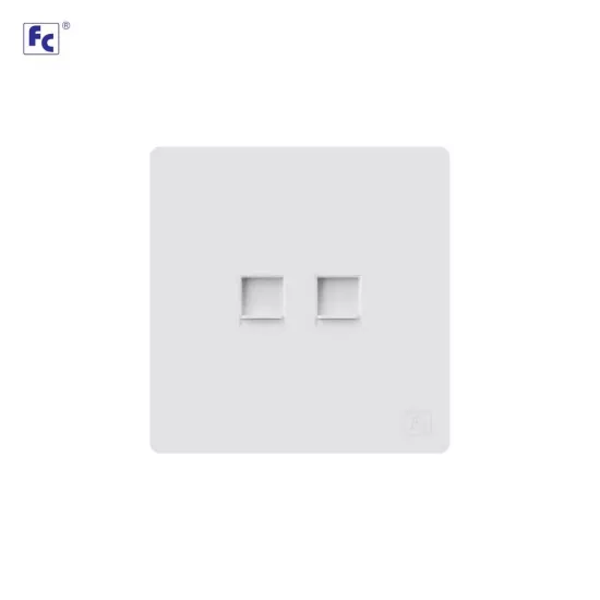 فيش كمبيوتر 6 كات مزدوج 3*3 ابيض - اف سي 