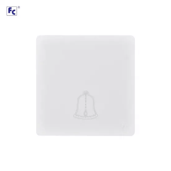 مفتاح جرس ديكور 3*3 ابيض - اف سي 