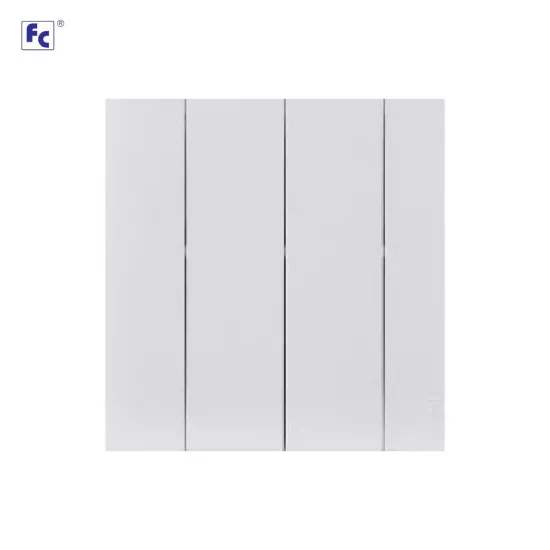 مفتاح رباعي ديكور 3*3 ابيض - اف سي 