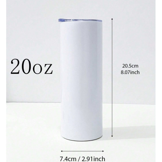 كوب حافظ الحراره 20 اونصة مع مصاصه وفرشة  