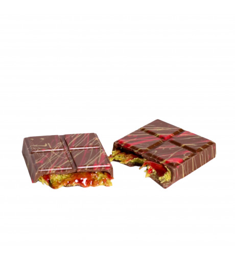 شوكولاته بار هالينا كنافه بستاشيو وتوت