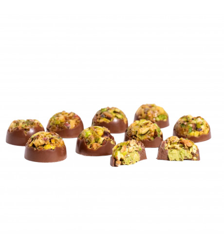 شوكولاته فلورنتين فستق مع حشوه فستق شوكولاته فلورنتين فستق مع حشوه فستق