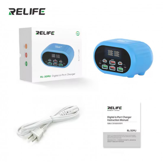 محول طاقة بمخارج متعددة لفحص البطاريات RL-309U من RELIFE