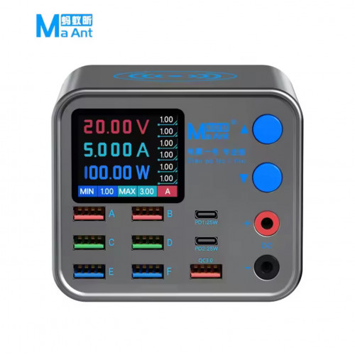 محول طاقة بمخارج متعددة لفحص البطاريات من Ma Ant محول طاقة بمخارج متعددة لفحص البطاريات من Ma Ant