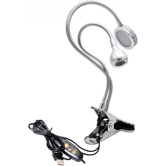 إضاءة صيانة بمنفذ USB مع قاعدة تثبيت مرنة