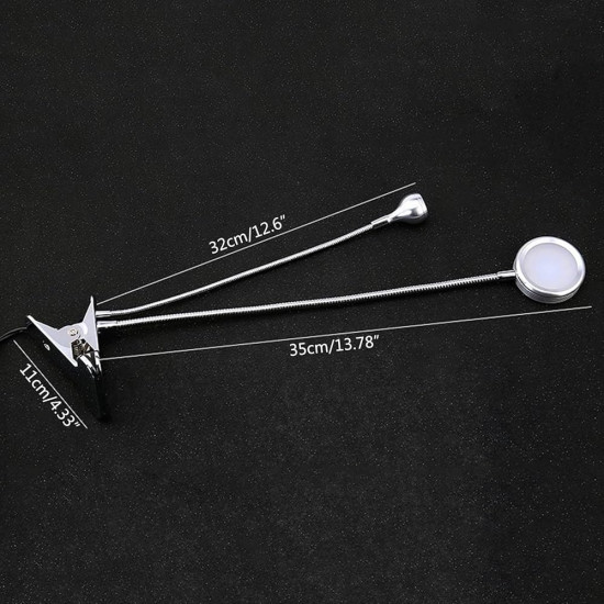 إضاءة صيانة بمنفذ USB مع قاعدة تثبيت مرنة