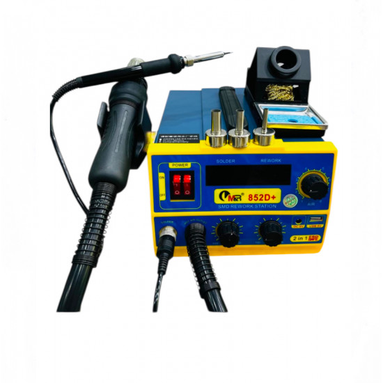 مكواة اللحام الهوائية من M&R موديل +852D مكواة اللحام الهوائية من M&R موديل +852D