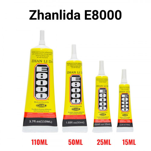 صمغ فائق اللصق لصيانة الاجهزة E8000 15ml-50ml-110ml من ZHANLIDA صمغ فائق اللصق لصيانة الاجهزة E8000 15ml-50ml-110ml من ZHANLIDA