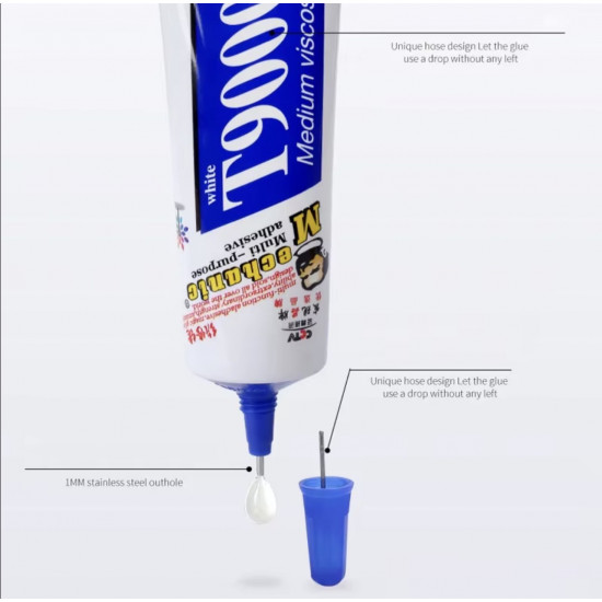 صمغ فائق اللصق لصيانة الاجهزة الالكترونية T9000 110ml من MECHANIC صمغ فائق اللصق لصيانة الاجهزة الالكترونية T9000 110ml من MECHANIC