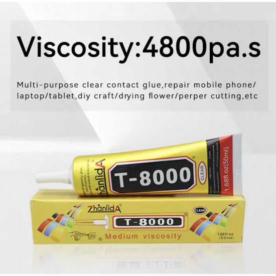 صمغ فائق اللصق لصيانة الاجهزة T8000 15ml-110ml من ZHANLIDA صمغ فائق اللصق لصيانة الاجهزة T8000 15ml-110ml من ZHANLIDA