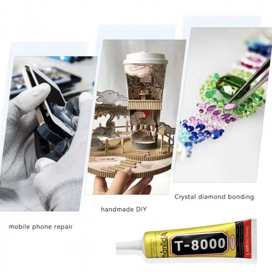 صمغ فائق اللصق لصيانة الاجهزة T8000 15ml-110ml من ZHANLIDA صمغ فائق اللصق لصيانة الاجهزة T8000 15ml-110ml من ZHANLIDA