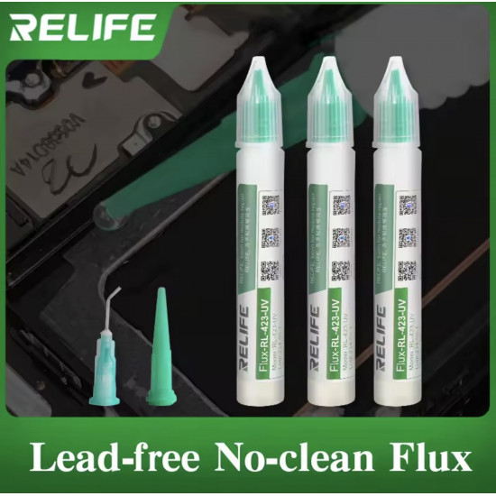 فلاكس خالٍ من الرصاص  RL-423-UV-10cc من RELIFE