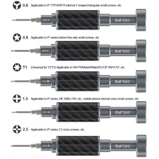 طقم مفكات RL-729A من RELIFE