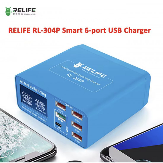 محول طاقة بمخارج متعددة لفحص البطاريات RL-304P من RELIFE