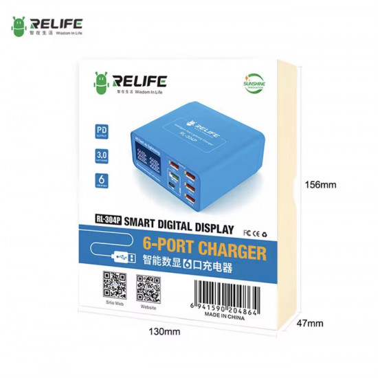 محول طاقة بمخارج متعددة لفحص البطاريات RL-304P من RELIFE