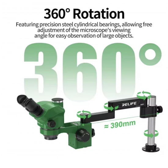 حامل ذراع مجهر قابل للطي MS1 من RELIFE