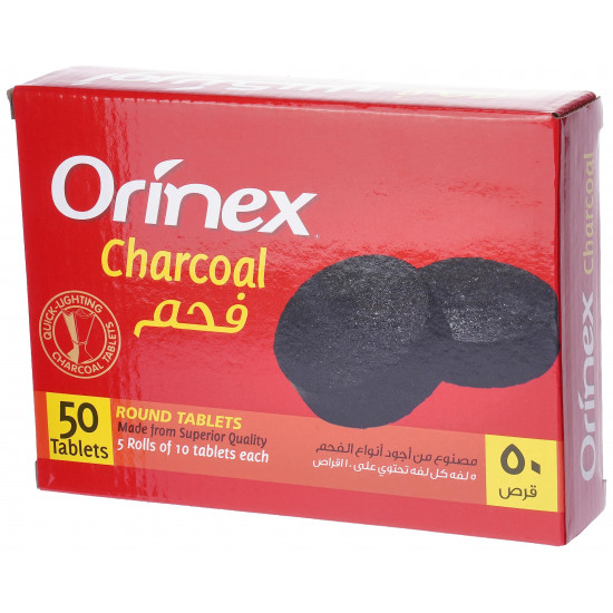 قطع فحم دائري صغير سريع الاشتعال (أورينكس)