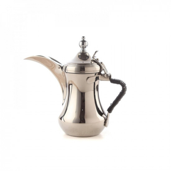 دلة العساف استيل مع مقبض اسود مقاس 32 دلة العساف استيل مع مقبض اسود مقاس 32