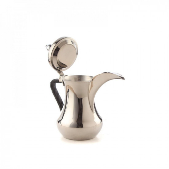 دلة العساف استيل مع مقبض اسود مقاس 40 دلة العساف استيل مع مقبض اسود مقاس 40