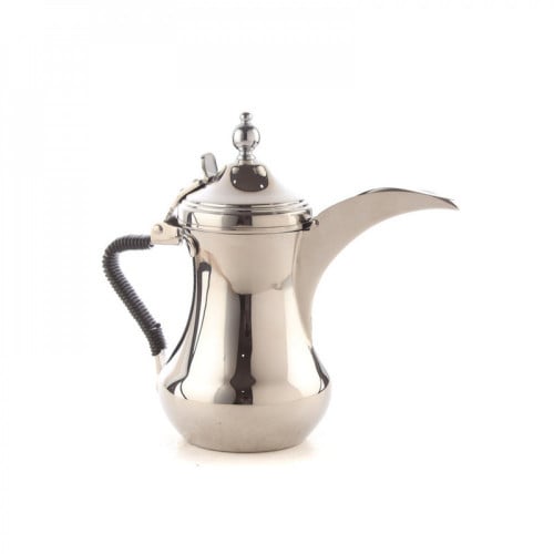 دلة العساف استيل مع مقبض اسود مقاس 48 دلة العساف استيل مع مقبض اسود مقاس 48