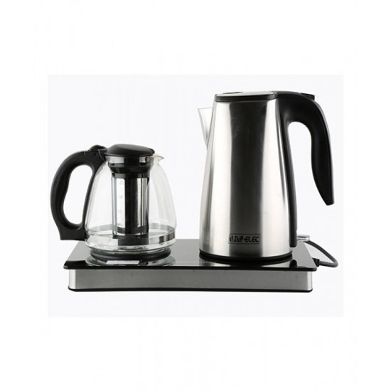 طقم محضر الشاي زجاج+إستيل طقم محضر الشاي زجاج+إستيل