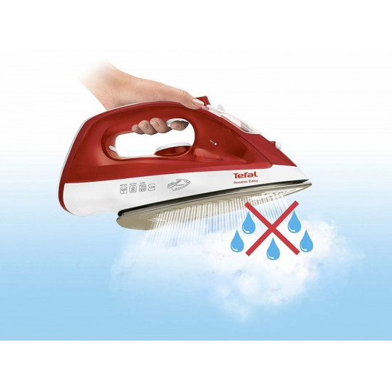 مكواة بخار من تيفال 2100 واط , FV1533M0 , أحمر مكواة بخار من تيفال 2100 واط , FV1533M0 , أحمر