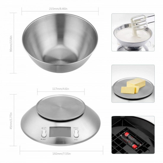 ميزان الكتروني للمطبخ 5 كيلو ميزان الكتروني للمطبخ 5 كيلو