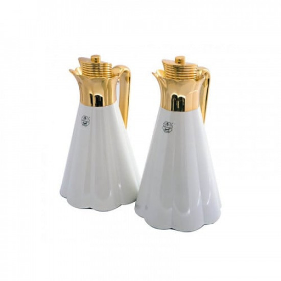 طقم ترمس سلطانة لؤلؤي مذهب 2 حبة طقم ترمس سلطانة لؤلؤي مذهب 2 حبة