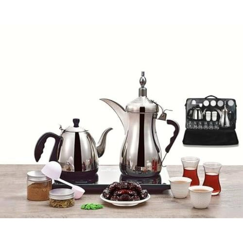 دلة الخليج طقم فاخر GA-c94847 مع شنطة دلة الخليج طقم فاخر GA-c94847 مع شنطة