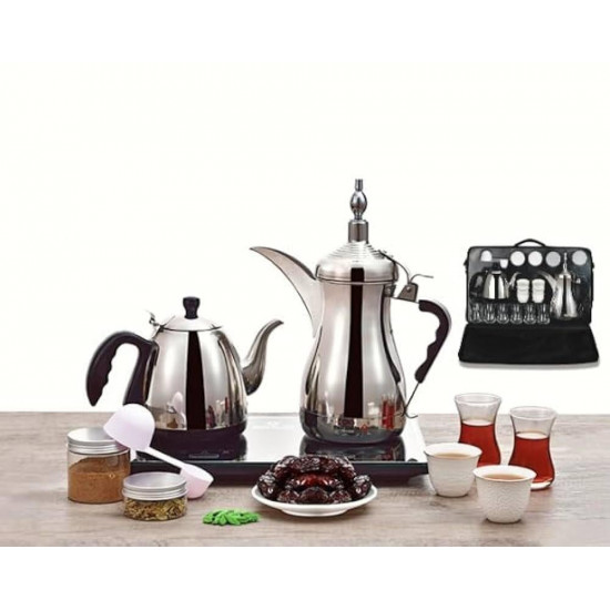 دلة الخليج طقم فاخر GA-c94847 مع شنطة دلة الخليج طقم فاخر GA-c94847 مع شنطة