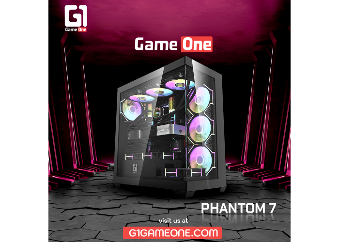 صندوق بي سي جيم ون PHANTOM 7 - اسود