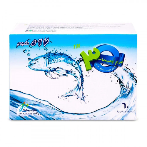 جي بي اوميجا 3 زيت السمك 567 مجم 60 كبسولة جي بي اوميجا 3 زيت السمك 567 مجم 60 كبسولة