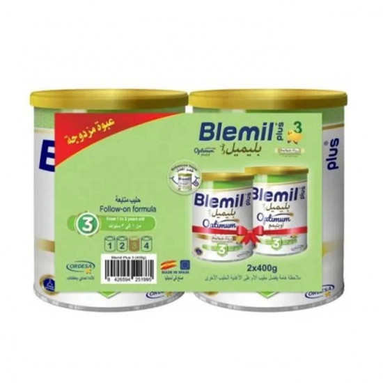 بليميل حليب أطفال بلس اوبتيمم بروتك  المرحلة الثالثة (3) (400GmX2) جم