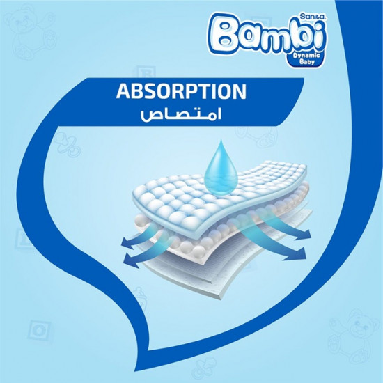 بامبي مقاس (4) عبوة اقتصادية 33 حفاضة بامبي مقاس (4) عبوة اقتصادية 33 حفاضة