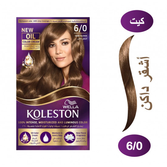 "كوليستون صبغة شعر أشقر غامق كيت 6/0  "