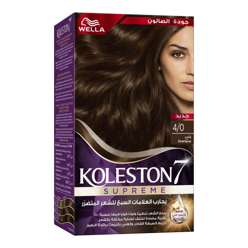 "كوليستون صبغة شعر بني متوسط كيت 4/0 " "كوليستون صبغة شعر بني متوسط كيت 4/0 "