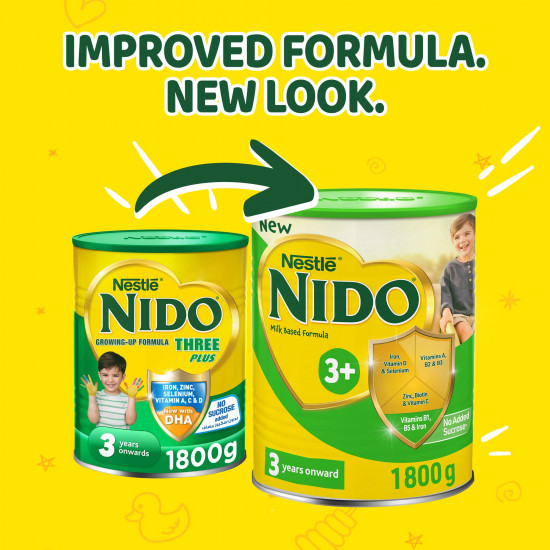 نيدو حليب أطفال (3) بلس 3 سنوات فما فوق 1800 جم