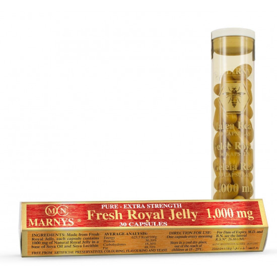 مارنيز رويال جيلي 1000 مجم 30 كبسولة مارنيز رويال جيلي 1000 مجم 30 كبسولة