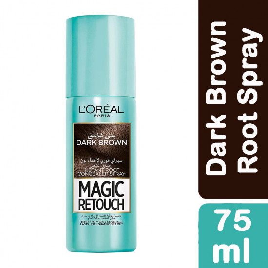 لوريال بخاخ إخفاء لون الشعر بني غامق 75 مل