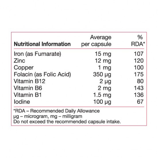 فيتابيوتكس فيروجلوبين ب12 مع الحديد 30 كبسولة فيتابيوتكس فيروجلوبين ب12 مع الحديد 30 كبسولة