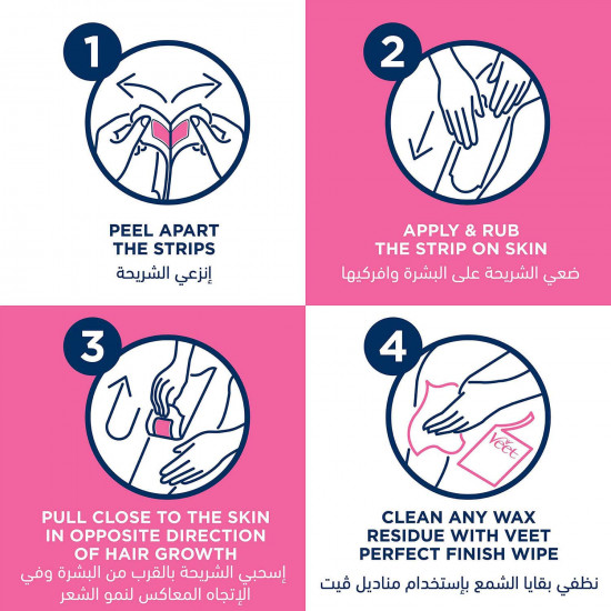 ڤيت شرائح شمعيه طبيعي بزيت الاركان للساقين 20 قطعة ڤيت شرائح شمعيه طبيعي بزيت الاركان للساقين 20 قطعة