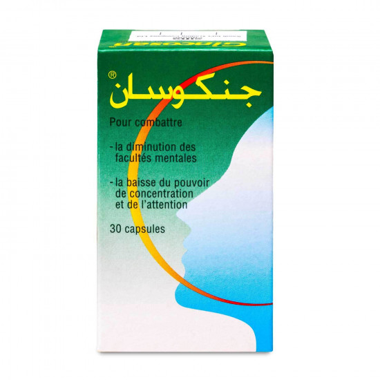 جينكوسان جنكو بيلوبا + جنسنج 30 كبسولة جينكوسان جنكو بيلوبا + جنسنج 30 كبسولة