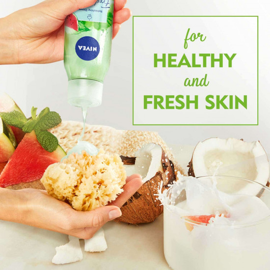 نيفيا جل استحمام فرش بالنعناع وجوز الهند 300مل نيفيا جل استحمام فرش بالنعناع وجوز الهند 300مل